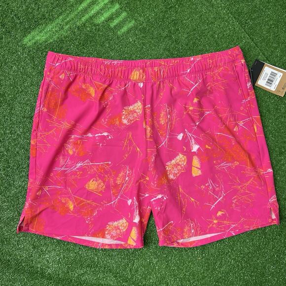 The North Face Wander Print Shorts Size 2XL Mens Pink Glow Valley - Picture 1 of 9